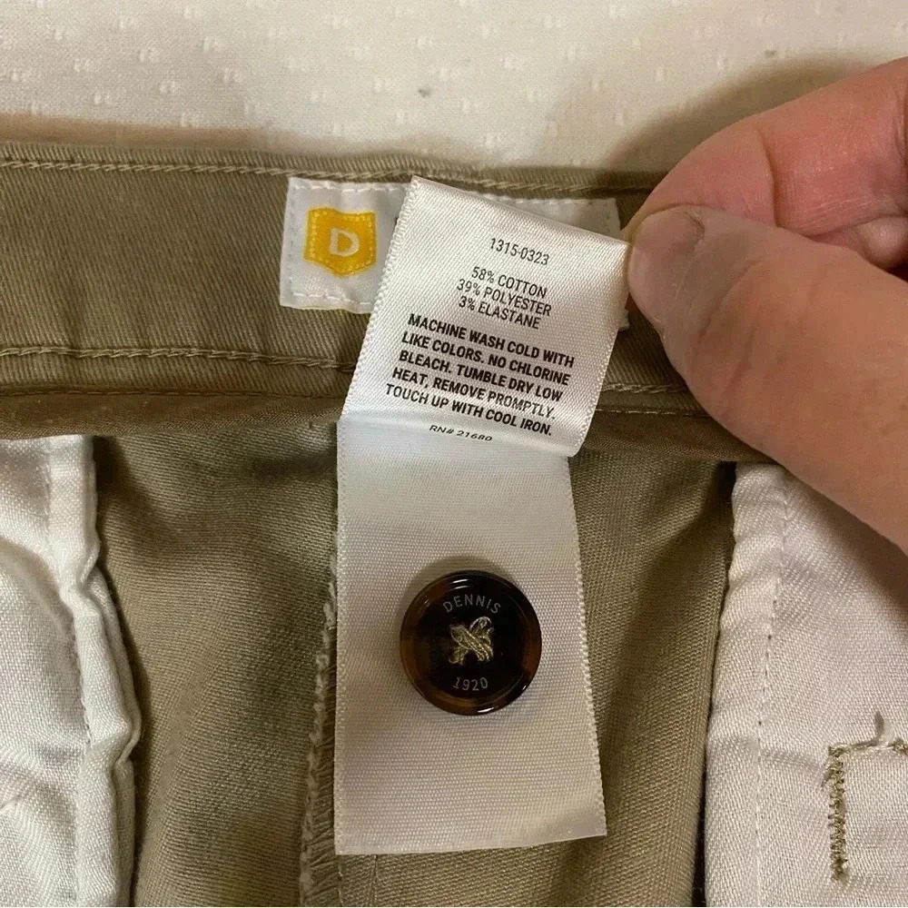 VGT DENNIS Khaki Men's Uniform Pants Front & Back Pockets Size J15 - Picture 7 of 15